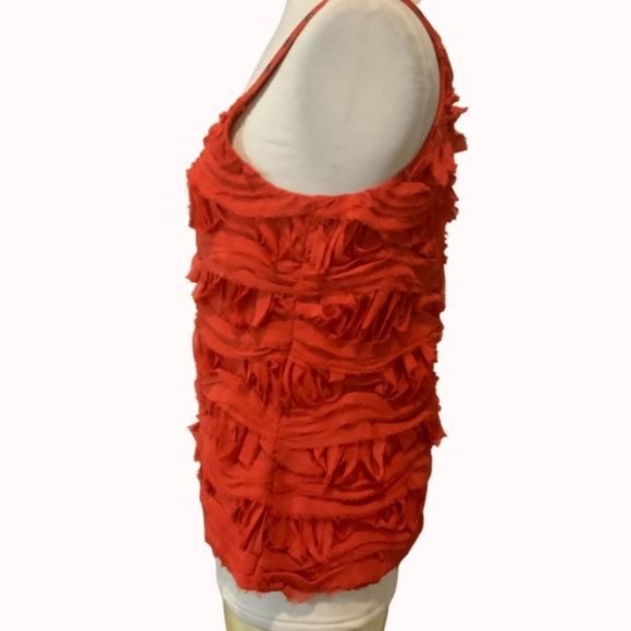 Cynthia Steffe Sleeveless Raw Textured Blouse Sz 4 - Picture 5 of 11